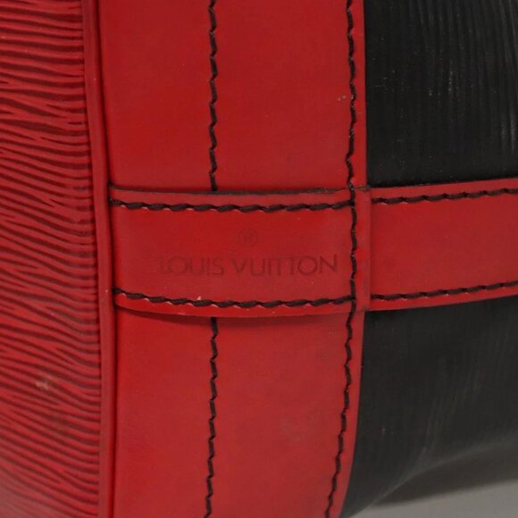 LOUIS VUITTON Epi Noe Shoulder Bag Bicolor Black Red - Picture 6 of 16